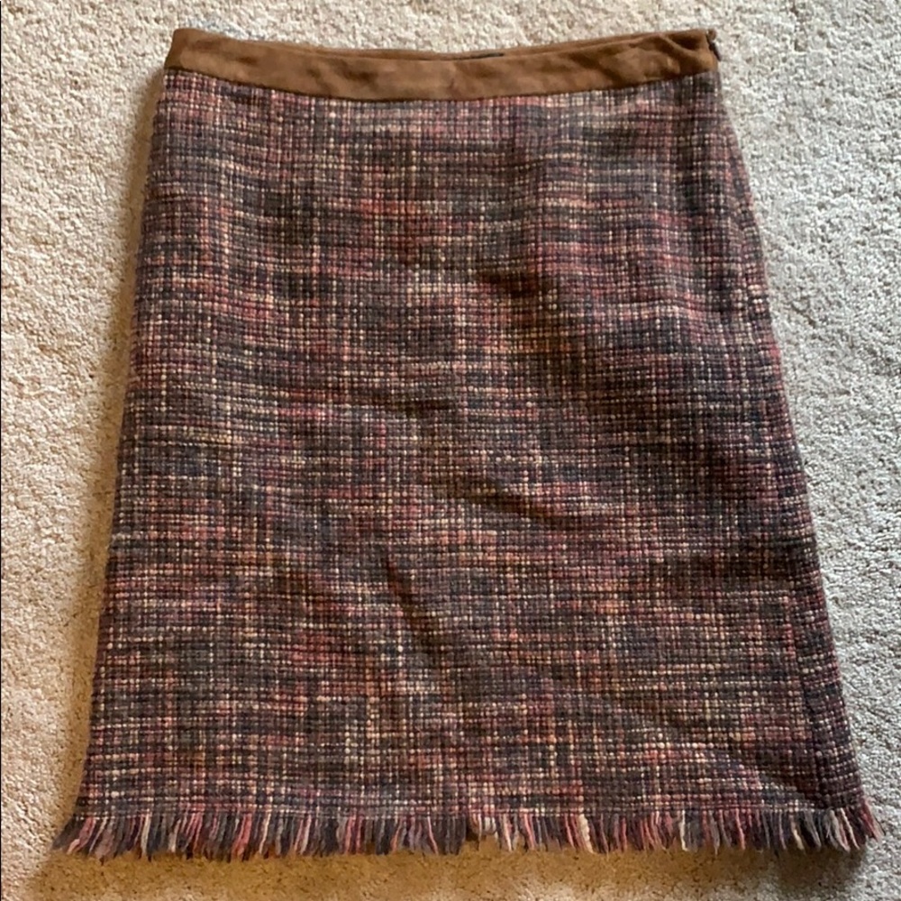Wool pencil skirt